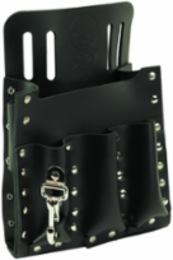 6-Pocket Leather Tool Pouch, Fits 2 Inch Belts, Durable Construction
