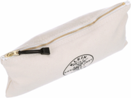 Canvas Zipper Tool Pouch 12.5 Inch x 7 Inch x 0.7 Inch, Durable No. 10 Canvas
