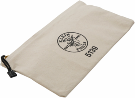 Canvas Zipper Tool Pouch 12.5 Inch x 7 Inch x 0.7 Inch, Durable No. 10 Canvas