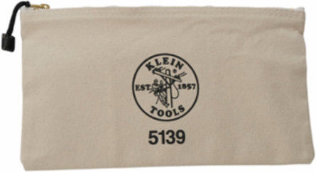 Canvas Zipper Tool Pouch 12.5 Inch x 7 Inch x 0.7 Inch, Durable No. 10 Canvas