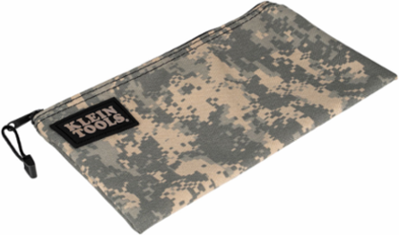 Camouflage Cordura Nylon Tool Pouch, 12-1/2 Inch, Zipper Closure