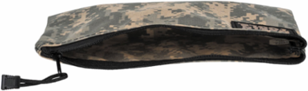 Camouflage Cordura Nylon Tool Pouch, 12-1/2 Inch, Zipper Closure