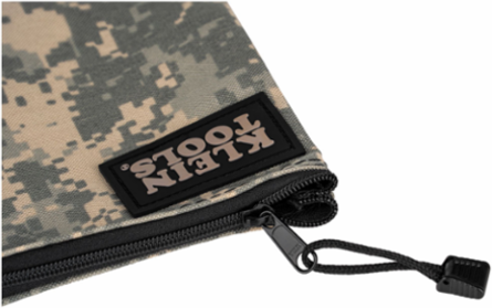 Camouflage Cordura Nylon Tool Pouch, 12-1/2 Inch, Zipper Closure