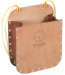 Leather Tool Bag with Strap, 9 x 7 x 3-1/4 Inch, Durable Construction
