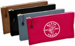 Canvas Tool Pouches Set, 4-Pack, 12.5" x 5" x 7", Water Resistant, Brass Zipper
