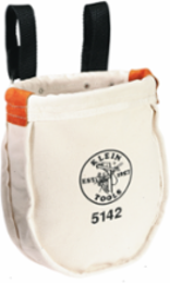 Canvas Utility Tool Bag, 9 x 8 x 10 Inch, 1 Pocket, Up to 3 Inch Belt