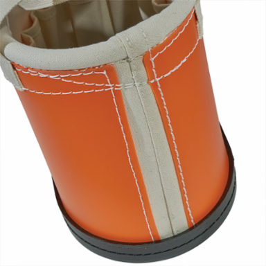 Hard-Body 14-Pocket Tool Bucket, 10 Inch Height, Orange/White