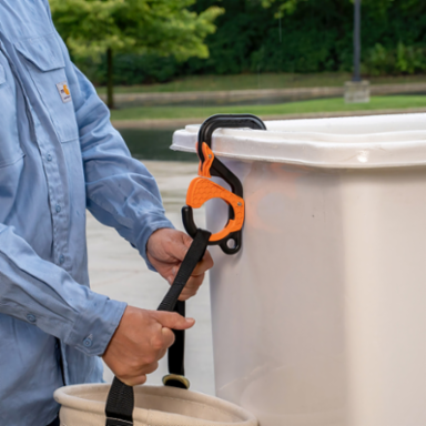 Utility Bucket Hook 2 Inch, 40 lb Capacity, Nylon, Locking Gate