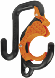 Utility Bucket Hook 2 Inch, 40 lb Capacity, Nylon, Locking Gate