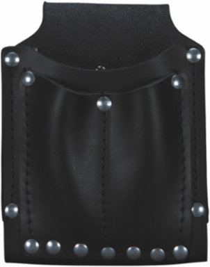 Leather Utility Pouch, 3-Pocket, 7 x 5.25 Inch, Fits 1 Inch Belts