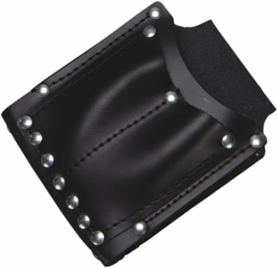 Leather Utility Pouch, 3-Pocket, 7 x 5.25 Inch, Fits 1 Inch Belts