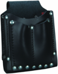 Leather Utility Pouch, 3-Pocket, 7 x 5.25 Inch, Fits 1 Inch Belts