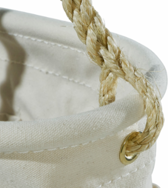 Canvas Bucket 41-Pocket, 10 Inch x 14 Inch with Swivel Snap Hook