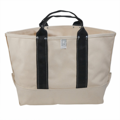 Heavy-Duty 17 Inch Canvas Tool Bag with Reinforced Handles and Open Interior