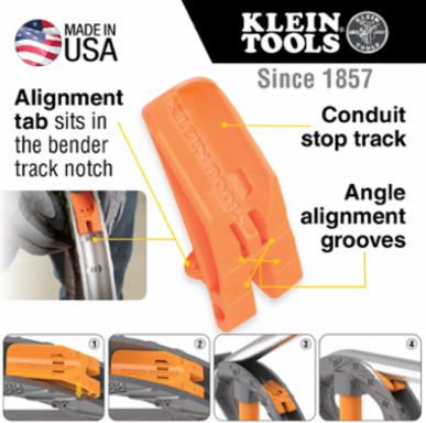 Aluminum Conduit Bender with Angle Setter™ for 1/2-Inch EMT, 4" Radius