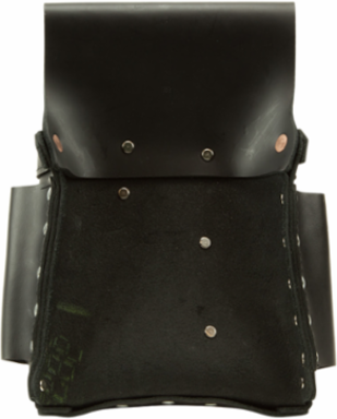 Extra-Capacity Leather Tool Pouch with 8 Pockets, Fits Belts up to 3 Inch