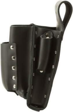 Leather Tool Pouch, 8-Pocket Configuration, Fits 2.5 Inch Belts