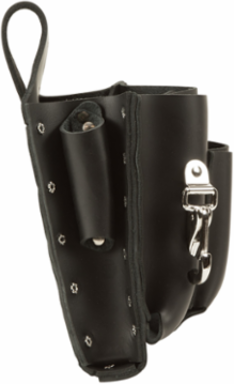 Leather Tool Pouch, 8-Pocket Configuration, Fits 2.5 Inch Belts