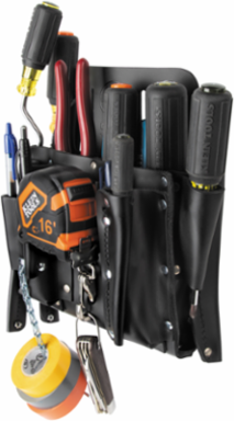 Leather Tool Pouch, 11-Pocket, Fits Belts Up to 2-3/4 Inch, 1.43 lbs