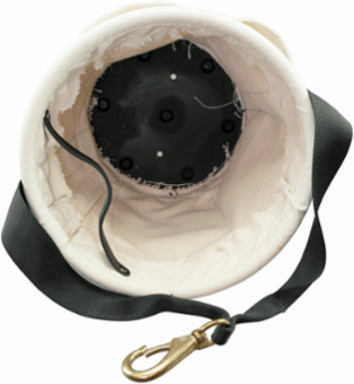 Heavy-Duty 12-Inch Tapered Wall Bucket with 4 Pockets, No. 4 Canvas