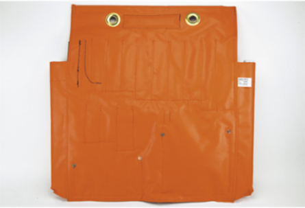 Large Aerial Apron with Magnet, 24 Inch Width, Water-Resistant Vinyl, 18 Pockets