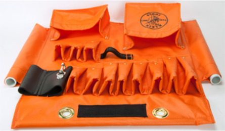 Large Aerial Apron with Magnet, 24 Inch Width, Water-Resistant Vinyl, 18 Pockets