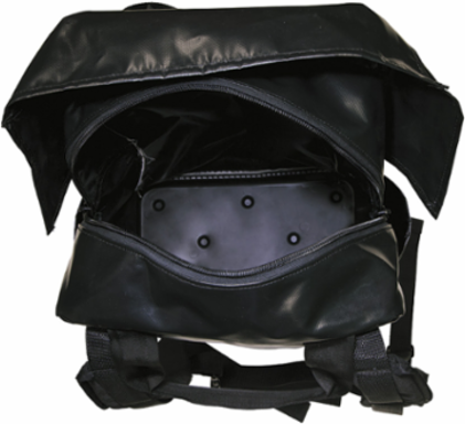 Tool Bag Backpack 18 Inch Black, 5 lbs, Padded Straps, 4 Pockets