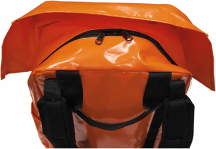 Tool Bag Backpack 18 Inch with 4 Pockets, Padded Back, Nylon, Orange