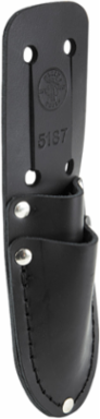 Leather Scissors and Cable Splicer's Knife Holder - 2 Pockets, 2-1/4 Inch Belt Slot