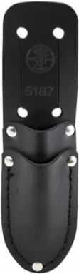 Leather Scissors and Cable Splicer's Knife Holder - 2 Pockets, 2-1/4 Inch Belt Slot