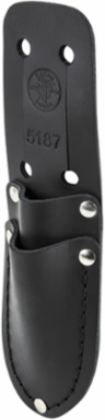 Leather Scissors and Cable Splicer's Knife Holder - 2 Pockets, 2-1/4 Inch Belt Slot