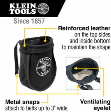 Nut and Bolt Tool Pouch, 9 x 3.5 x 10 Inch, Canvas, 1 Pocket
