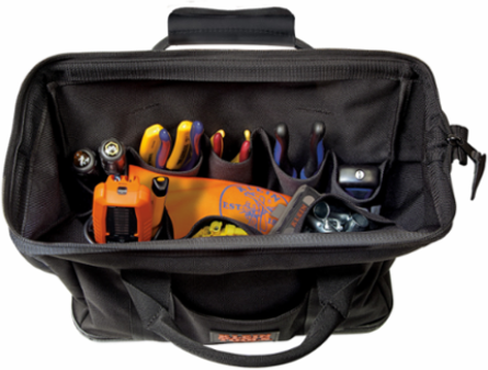 15 Inch Tool Bag with 10 Pockets, Heavy-Duty Cordura Fabric, 3.5 lbs