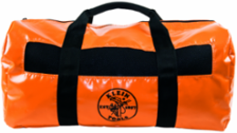 Lightweight Orange Vinyl Lineman Duffel Bag 12 Inch Height, 24 Inch Length, 2 lbs