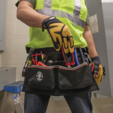 Tradesman Pro Tool Pouch Apron, 6 Pockets, Adjustable Waist 32-53 Inch, 1680d Ballistic Weave