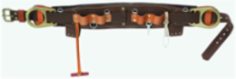 Semi-Floating Body Belt 23 Inch, 4-3/4 Inch Wide, Leather/Nylon, OSHA Compliant