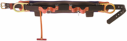 Fixed Body Safety Belt 28 Inch, Leather & Nylon, 4.75 Inch Width