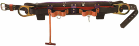 Body Belt 41-49 Inch Waist, Padded Leather & Nylon, 5.625 lbs