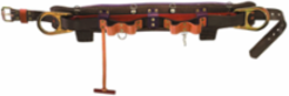 Body Belt 46-54 Inch Waist, Padded Leather & Klein-Kord, 1-3/4 Inch Strap