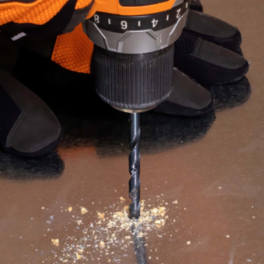High-Speed Drill Bit 3/8 Inch 118-Degree, Steel, 5 Inch Overall Length