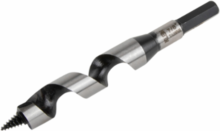Ship Auger Bit 7/8 Inch, 6 Inch Length, 0.4 Inch Shank, Heavy Duty Design