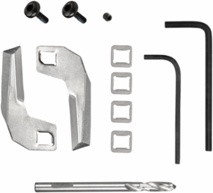 Replacement Blades and Bit Set for Adjustable Hole Saw, Includes 2 Blades, 1 Pilot Bit