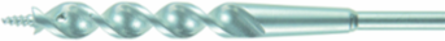 Flex Bit Auger 3/8 Inch x 54 Inch, Screw Point Tip, Spring Steel Shaft