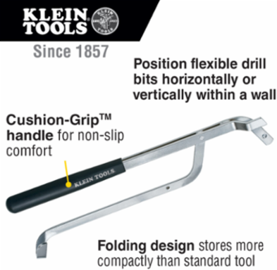 Flex Bit Kit with 9/16 Inch Drill Bit, Wire Placement Tool, and Grip, 2 lbs