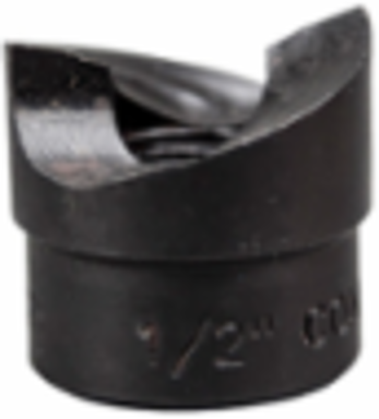 7/8 Inch Knockout Punch for 1/2 Inch Conduit, Black Oxide Finish, Maximum Capacity 10 Gauge