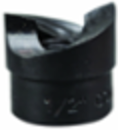 7/8 Inch Knockout Punch for 1/2 Inch Conduit, Black Oxide Finish, Maximum Capacity 10 Gauge
