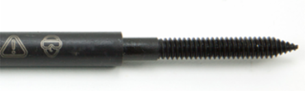 Wood Boring Bit Replacement Shaft, 3/8 Inch Hole Diameter, 6 Inch Length, Steel