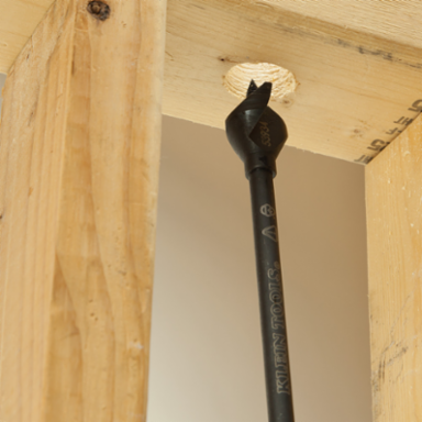 Wood Boring Bit Replacement Shaft, 3/8 Inch Hole Diameter, 6 Inch Length, Steel