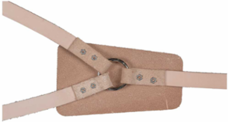 Soft Leather Work Belt Suspenders, One Size Fits Most, Light Brown Leather