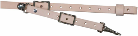 Soft Leather Work Belt Suspenders, One Size Fits Most, Light Brown Leather